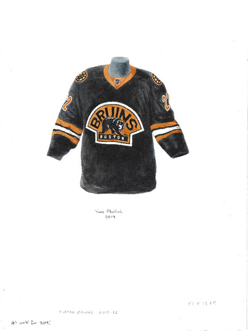 Boston Bruins 2015-16 - Heritage Sports Art - original watercolor artwork