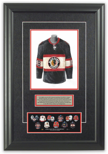 NHL Chicago Blackhawks 2009-10 uniform and jersey original art