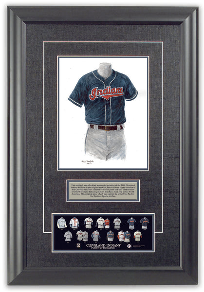 MLB Cleveland Guardians 2005 uniform original art – Heritage Sports Art