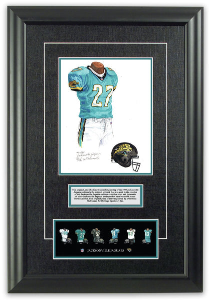 Jacksonville Jaguars 1999 uniform artwork, This is a highly…