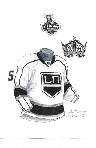Los Angeles Kings 2011-12 - Heritage Sports Art - original watercolor artwork