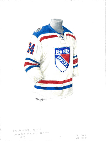 New York Rangers 2011-12 - Heritage Sports Art - original watercolor artwork