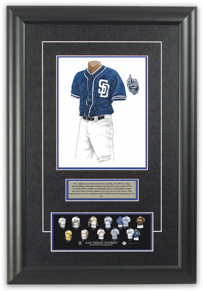 MLB San Diego Padres 2012 uniform original art – Heritage Sports Art