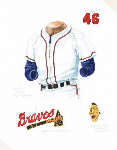 Atlanta Braves 1957 - Heritage Sports Art - original watercolor artwork - 1