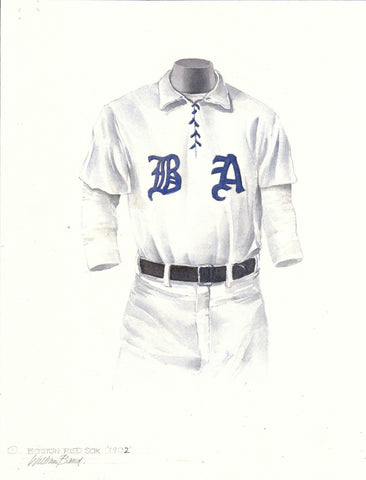 Boston Red Sox 1902 - Heritage Sports Art - original watercolor artwork - 1