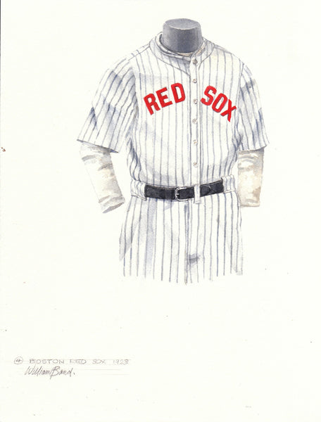 MLB Boston Red Sox 1923 uniform original art – Heritage Sports Art