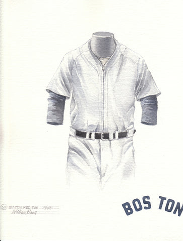 Boston Red Sox 1948 - Heritage Sports Art - original watercolor artwork - 1