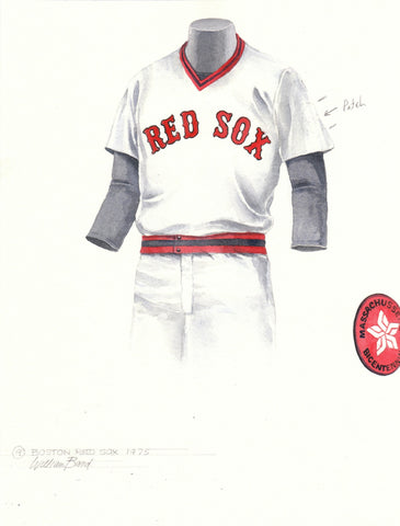 Boston Red Sox 1975 - Heritage Sports Art - original watercolor artwork - 1
