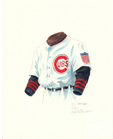 Chicago Cubs 1945 - Heritage Sports Art - original watercolor artwork - 1
