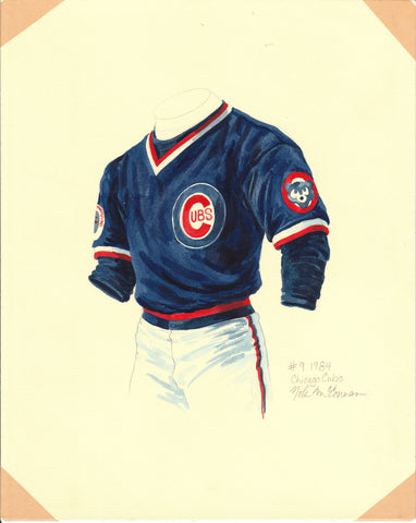 Chicago Cubs 1984 - Heritage Sports Art - original watercolor artwork - 1