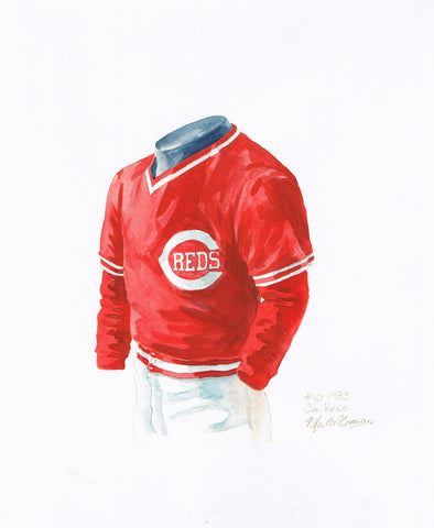 Cincinnati Reds 1983 - Heritage Sports Art - original watercolor artwork - 1