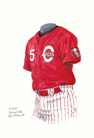 Cincinnati Reds 2005 - Heritage Sports Art - original watercolor artwork - 1
