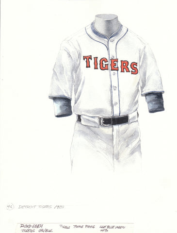 Detroit Tigers 1928 - Heritage Sports Art - original watercolor artwork - 1