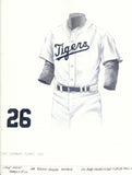 Detroit Tigers 1960 - Heritage Sports Art - original watercolor artwork - 1