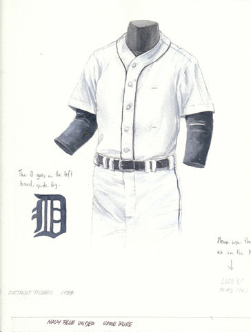 Detroit Tigers 1984 - Heritage Sports Art - original watercolor artwork - 1