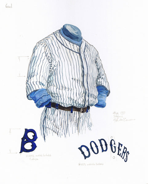 original brooklyn dodgers uniform