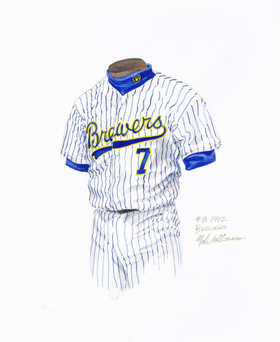 Milwaukee Brewers 1992 - Heritage Sports Art - original watercolor artwork - 1