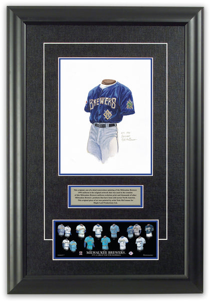 MLB Milwaukee Brewers 1994 uniform original art – Heritage Sports Art