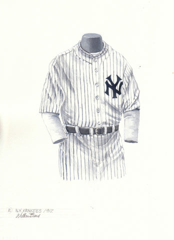 New York Yankees 1912 - Heritage Sports Art - original watercolor artwork - 1