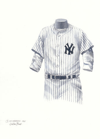 New York Yankees 1961 - Heritage Sports Art - original watercolor artwork - 1