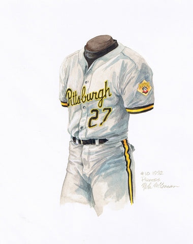 Pittsburgh Pirates 1992 - Heritage Sports Art - original watercolor artwork - 1