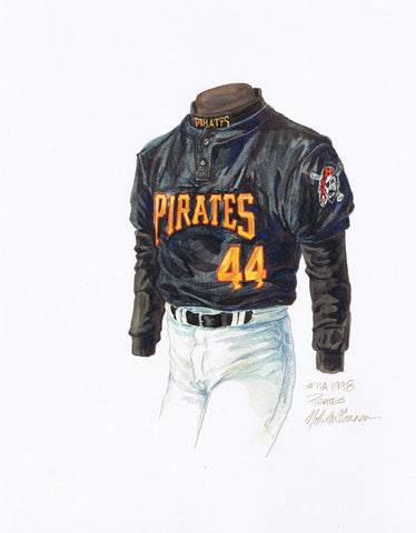 Pittsburgh Pirates 1998 - Heritage Sports Art - original watercolor artwork - 1