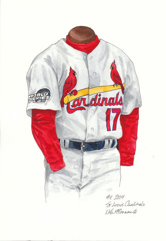 St. Louis Cardinals 2004 - Heritage Sports Art - original watercolor artwork - 1