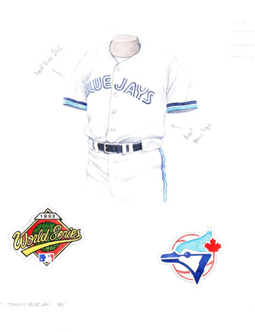 Toronto Blue Jays 1993 - Heritage Sports Art - original watercolor artwork - 1