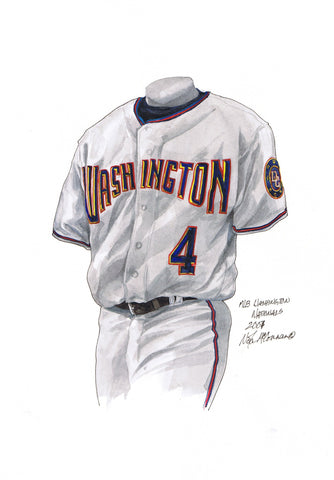 Washington Nationals 2007 - Heritage Sports Art - original watercolor artwork - 1