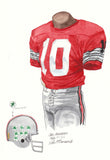 Ohio State Buckeyes 1968 - Heritage Sports Art - original watercolor artwork - 1