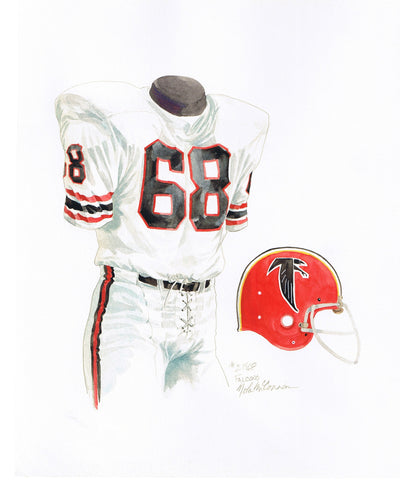 Atlanta Falcons 1968 - Heritage Sports Art - original watercolor artwork - 1