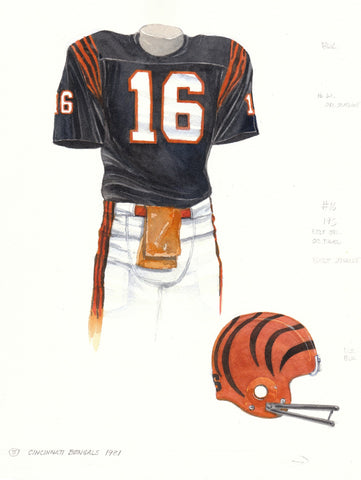 Cincinnati Bengals 1981 - Heritage Sports Art - original watercolor artwork - 1