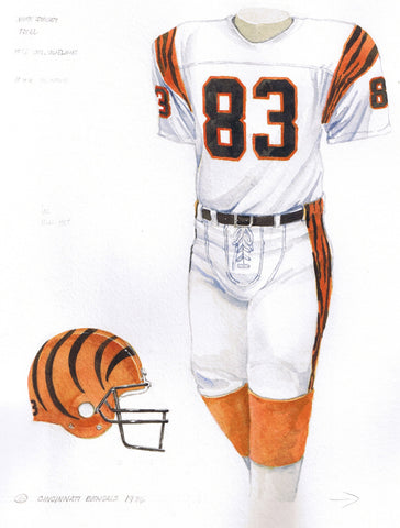 Cincinnati Bengals 1986 - Heritage Sports Art - original watercolor artwork - 1