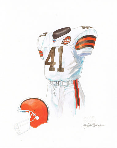 Cleveland Browns 1999 - Heritage Sports Art - original watercolor artwork - 1