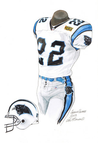Carolina Panthers 2003 - Heritage Sports Art - original watercolor artwork - 1