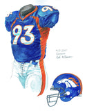 Denver Broncos 2000 - Heritage Sports Art - original watercolor artwork - 1