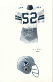 Dallas Cowboys 1977 - Heritage Sports Art - original watercolor artwork - 1