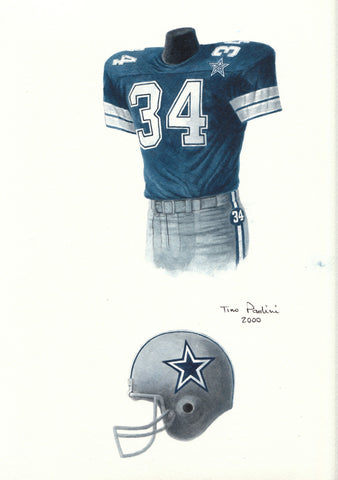 Dallas Cowboys 1984 - Heritage Sports Art - original watercolor artwork - 1