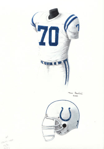 Indianapolis Colts 1988 - Heritage Sports Art - original watercolor artwork - 1
