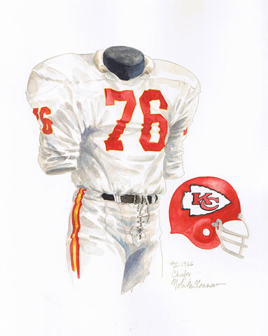 Kansas City Chiefs 1966 - Heritage Sports Art - original watercolor artwork - 1