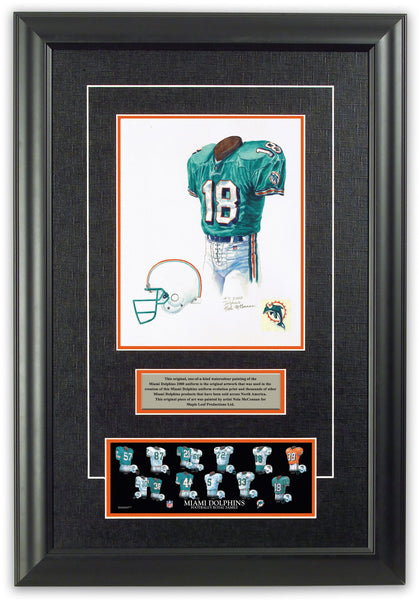 NFL Miami Dolphins 2000 uniform original art – Heritage Sports Art