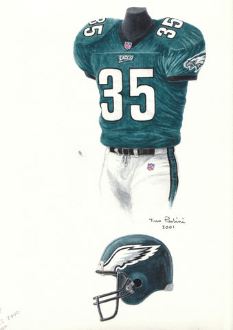 Philadelphia Eagles 2000 - Heritage Sports Art - original watercolor artwork - 1