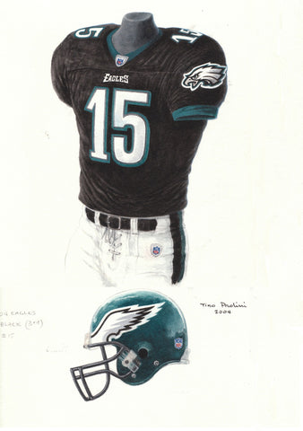 Philadelphia Eagles 2004 - Heritage Sports Art - original watercolor artwork - 1