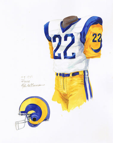 Los Angeles Rams 1979 - Heritage Sports Art - original watercolor artwork - 1