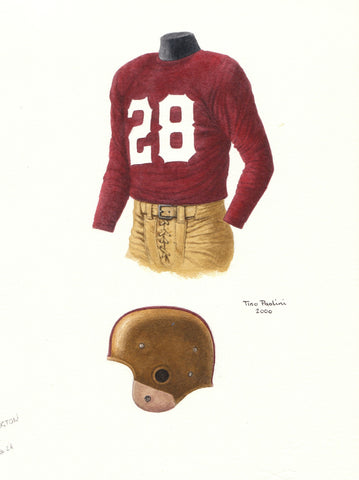 Washington Redskins 1948 - Heritage Sports Art - original watercolor artwork