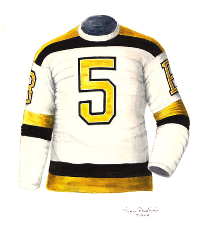 Boston Bruins 1940-41 - Heritage Sports Art - original watercolor artwork - 1