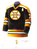 Boston Bruins 1973-74 - Heritage Sports Art - original watercolor artwork - 1