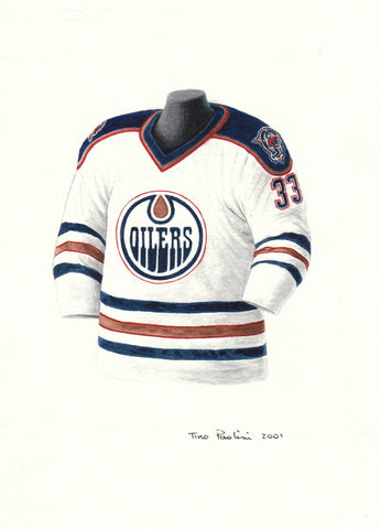 Edmonton Oilers 1996-97 - Heritage Sports Art - original watercolor artwork - 1