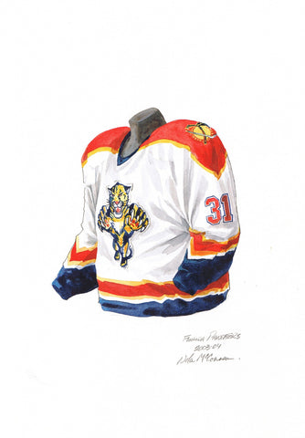 Florida Panthers 2003-04 - Heritage Sports Art - original watercolor artwork - 1