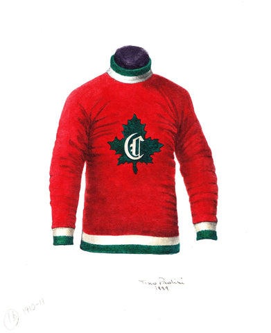 Montreal Canadiens 1910-11 - Heritage Sports Art - original watercolor artwork - 1